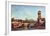 Capriccio Veneto-Canaletto-Framed Art Print