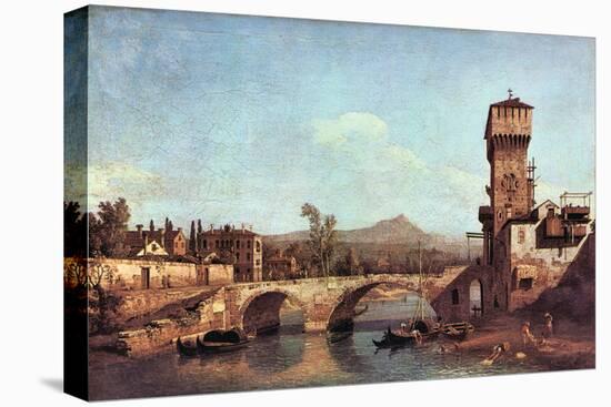 Capriccio Veneto-Canaletto-Stretched Canvas