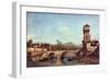 Capriccio Veneto-Canaletto-Framed Art Print