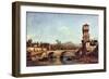 Capriccio Veneto-Canaletto-Framed Art Print