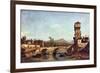 Capriccio Veneto-Canaletto-Framed Art Print