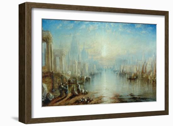 Capriccio, Venice-Joseph Mallord William Turner-Framed Giclee Print