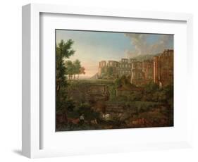 Capriccio View of the Ruins of Heidelberg Castle-Johann Martin Von Rohden-Framed Giclee Print