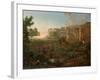 Capriccio View of the Ruins of Heidelberg Castle-Johann Martin Von Rohden-Framed Giclee Print