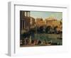 Capriccio with Palladian Buildings-Canaletto-Framed Giclee Print