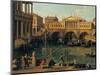 Capriccio with Palladian Buildings-Canaletto-Mounted Giclee Print