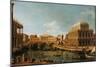 Capriccio with Palladian Buildings-Canaletto-Mounted Giclee Print