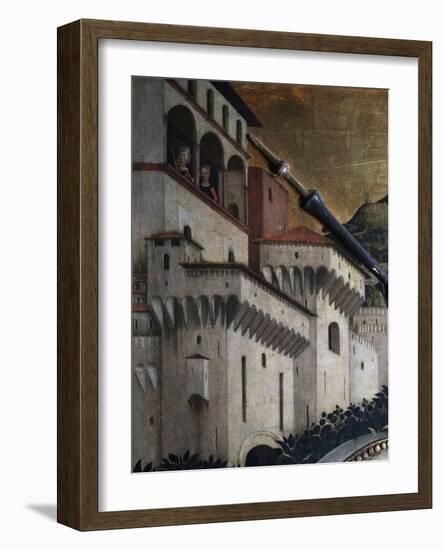 Capriccio with Temple-Michele Marieschi-Framed Giclee Print