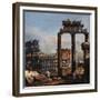 Capriccio with the Coliseum-Bernardo Bellotto-Framed Giclee Print