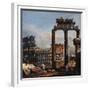 Capriccio with the Coliseum-Bernardo Bellotto-Framed Giclee Print