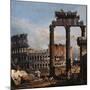 Capriccio with the Coliseum-Bernardo Bellotto-Mounted Giclee Print