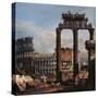 Capriccio with the Coliseum-Bernardo Bellotto-Stretched Canvas