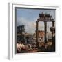 Capriccio with the Coliseum-Bernardo Bellotto-Framed Giclee Print