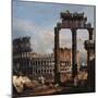 Capriccio with the Coliseum-Bernardo Bellotto-Mounted Giclee Print