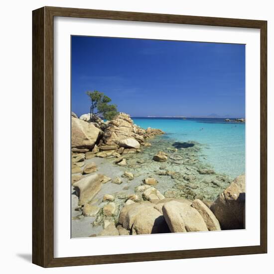Capriccioci, Costa Smeralda, Sardinia, Italy, Mediteranean, Europe-John Miller-Framed Photographic Print