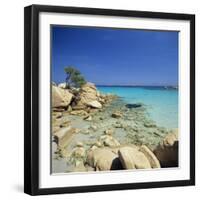 Capriccioci, Costa Smeralda, Sardinia, Italy, Mediteranean, Europe-John Miller-Framed Photographic Print