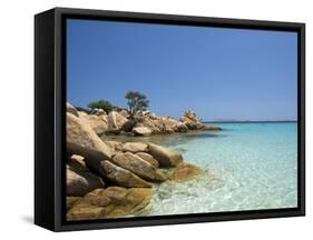 Capriccioli Beach, Costa Smeralda, Sardinia, Italy-Katja Kreder-Framed Stretched Canvas