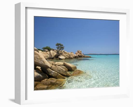 Capriccioli Beach, Costa Smeralda, Sardinia, Italy-Katja Kreder-Framed Photographic Print