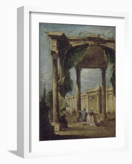 Caprice architectural-Francesco Guardi-Framed Giclee Print