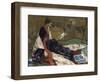 Caprice in Purple and Gold: the Golden Screen, 1864-James Abbott McNeill Whistler-Framed Giclee Print