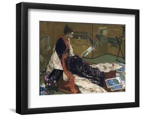 Caprice in Purple and Gold: the Golden Screen, 1864-James Abbott McNeill Whistler-Framed Giclee Print