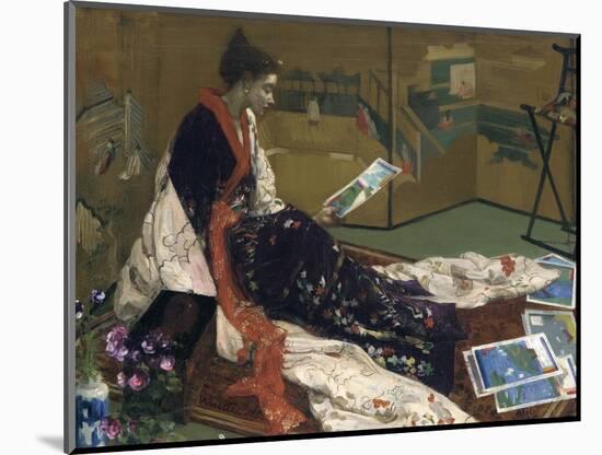 Caprice in Purple and Gold: the Golden Screen, 1864-James Abbott McNeill Whistler-Mounted Giclee Print
