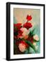 Capricious Carnations, 2017 (Acrylic on Canvas)-Patricia Brintle-Framed Giclee Print