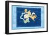 Capricorn and Aquarius-null-Framed Art Print