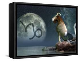 Capricorn Is the Tenth Astrological Sign of the Zodiac-Stocktrek Images-Framed Stretched Canvas