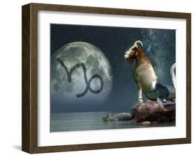 Capricorn Is the Tenth Astrological Sign of the Zodiac-Stocktrek Images-Framed Photographic Print
