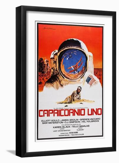 Capricorn One, (AKA Capricornio Uno), Spanish Language Poster Art, James Brolin, 1978-null-Framed Art Print