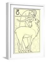 Capricorn, the Goat-null-Framed Art Print