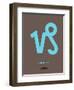 Capricorn Zodiac Sign Blue-NaxArt-Framed Art Print