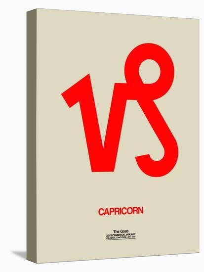 Capricorn Zodiac Sign Red-NaxArt-Stretched Canvas