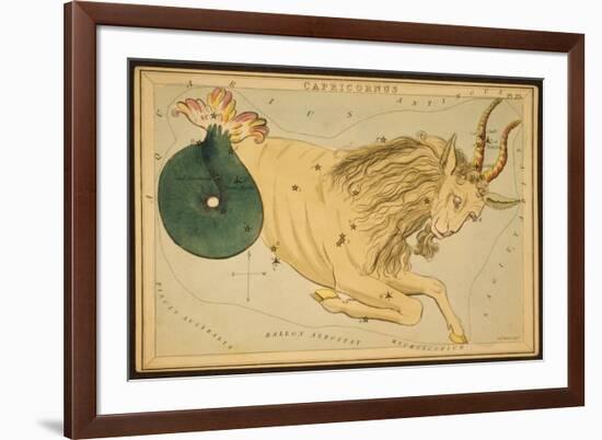 Capricornus Constellation, Zodiac Sign, 1825-Science Source-Framed Giclee Print