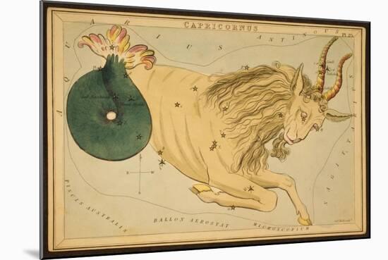 Capricornus Constellation, Zodiac Sign, 1825-Science Source-Mounted Giclee Print