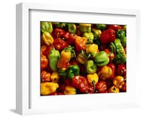 Capsicums at Brixton Market, Brixton, London, England-Neil Setchfield-Framed Photographic Print