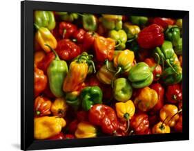 Capsicums at Brixton Market, Brixton, London, England-Neil Setchfield-Framed Photographic Print