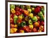 Capsicums at Brixton Market, Brixton, London, England-Neil Setchfield-Framed Photographic Print