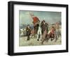 Capt Cook Landing at Botany Bay-Emanuel Phillips Fox-Framed Premium Giclee Print