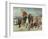 Capt Cook Landing at Botany Bay-Emanuel Phillips Fox-Framed Premium Giclee Print