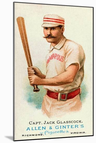 Capt. Jack Glasscock, Short Stop, Indianapolis Hoosiers-Allen & Ginter-Mounted Art Print