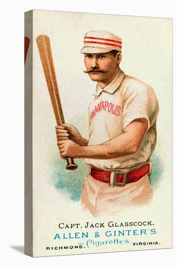 Capt. Jack Glasscock, Short Stop, Indianapolis Hoosiers-Allen & Ginter-Stretched Canvas