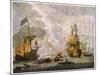 Capt Kempthorn in "Mary Rose" Defeats Seven Algerian Men-Of- War-Van De Velde-Mounted Art Print