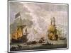 Capt Kempthorn in "Mary Rose" Defeats Seven Algerian Men-Of- War-Van De Velde-Mounted Art Print