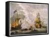 Capt Kempthorn in "Mary Rose" Defeats Seven Algerian Men-Of- War-Van De Velde-Framed Stretched Canvas