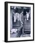 Capt. Oates and Two of the Ponies on the Terra Nova, from Scott's Last Expedition-Herbert Ponting-Framed Photographic Print