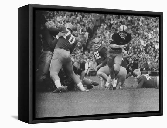 Capt. of Army Team Peter Dawkins, During Army Vs. Notre Dame Football Game-null-Framed Stretched Canvas