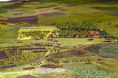 Diorama of the Battle of Waterloo Showing Troops Positioned as at 19.45 Hrs on 18th June, 1815…-Capt. William Siborne-Stretched Canvas