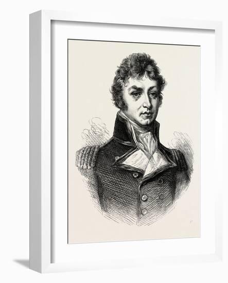 Captain (Afterwards Sir Philip) Broke. (From a Portrait Published in 1815.) His Most Notable Accomp-null-Framed Giclee Print